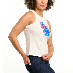 Los Angeles Dodgers Lusso Women's Lourdes Tank Top - White Tanks