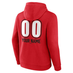Cincinnati Reds Personalized Name & Number Fastball Pullover Hoodie - Red Hoodies