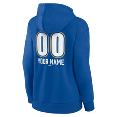 Kansas City Royals Women's Personalized Name & Number Fastball Pullover Hoodie - Royal Hoodies