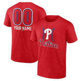 Philadelphia Phillies Personalized Name & Number Fastball T-Shirt - Red T-shirts