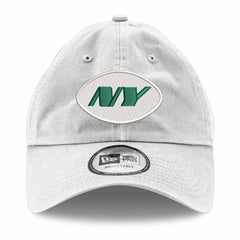 New York Jets New Era Casual Classic Adjustable Hat - White Hats