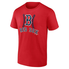 Boston Red Sox Personalized Name & Number Fastball T-Shirt - Red T-shirts