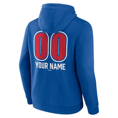 Philadelphia Phillies Personalized Name & Number Fastball Pullover Hoodie - Royal Hoodies