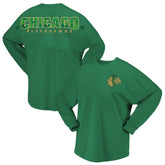 Chicago Blackhawks Fanatics Women's St. Patrick's Day Spirit Jersey T-Shirt - Kelly Green | US 201253411