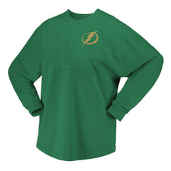Tampa Bay Lightning Fanatics Women's St. Patrick's Day Spirit Jersey T-Shirt - Kelly Green | US 201253412