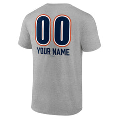 Houston Astros Personalized Name & Number Fastball T-Shirt - Heather Gray T-shirts