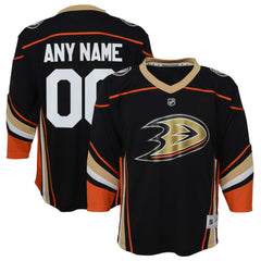 Anaheim Ducks Youth Home Replica Custom Jersey - Black | US 201253604
