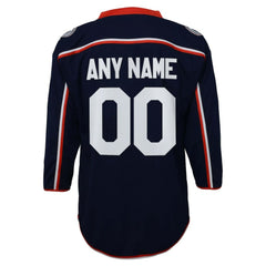Columbus Blue Jackets Youth Home Replica Custom Jersey - Navy | US 201253605