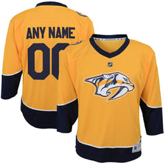 Nashville Predators Youth Home Replica Custom Jersey - Gold | US 201253606