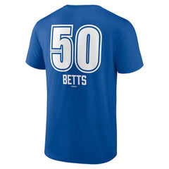 Mookie Betts Los Angeles Dodgers Fastball Player Name & Number T-Shirt - Royal T-shirts