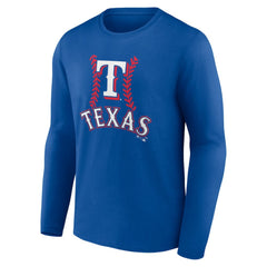 Evan Carter Texas Rangers Fastball Player Name & Number Long Sleeve T-Shirt - Royal T-shirts