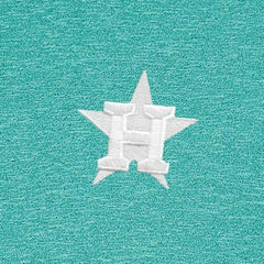 Houston Astros Antigua Hunk Quarter-Zip Top - Heather Aqua Tops