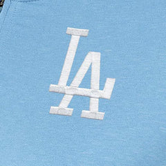 Los Angeles Dodgers Antigua Women's Mentor Quarter-Zip Pullover Top - Light Blue Pullover