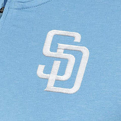 San Diego Padres Antigua Women's Mentor Quarter-Zip Pullover Top - Light Blue Pullover