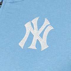 New York Yankees Antigua Women's Mentor Quarter-Zip Pullover Top - Light Blue Pullover