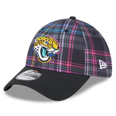 Jacksonville Jaguars New Era 2024 NFL Crucial Catch Plaid 39THIRTY Flex Hat - Black Hats