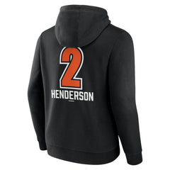 Gunnar Henderson Baltimore Orioles Fastball Player Name & Number Pullover Hoodie - Black Hoodies