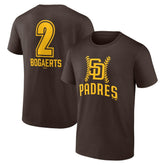Xander Bogaerts San Diego Padres Fastball Player Name & Number T-Shirt - Brown T-shirts