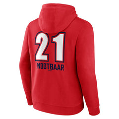 Lars Nootbaar St. Louis Cardinals Fastball Player Name & Number Pullover Hoodie - Red Hoodies