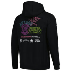 Houston Astros Levelwear Podium Vintage Pullover Hoodie - Black Hoodies