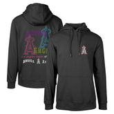 Los Angeles Angels Levelwear Podium Vintage Pullover Hoodie - Black Hoodies