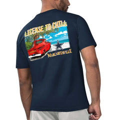 Dallas Cowboys Margaritaville Licensed to Chill T-Shirt - Navy T-shirts