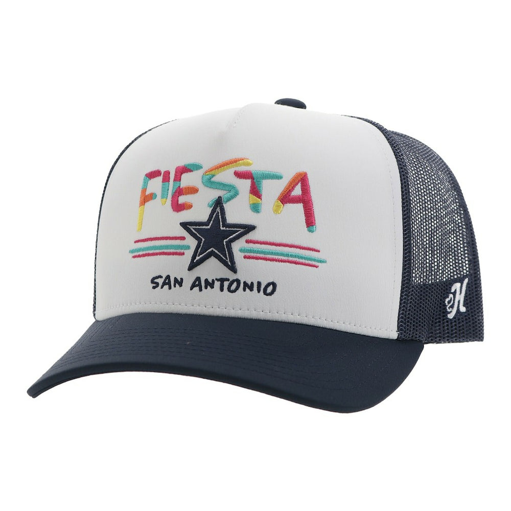 Dallas Cowboys HOOey NFL Fiesta Adjustable Trucker Hat - White/Navy