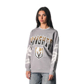 Vegas Golden Knights The Wild Collective Unisex Tie-Dye Double Collar Pullover Sweatshirt - Gray | US 201271292