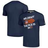 Chicago Bears Homage Unisex 2024 Team Draft Tri-Blend T-Shirt - Heather Navy T-shirts
