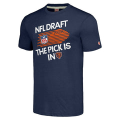 Chicago Bears Homage Unisex 2024 Team Draft Tri-Blend T-Shirt - Heather Navy T-shirts