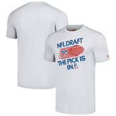 New England Patriots Homage Unisex 2024 Team Draft Tri-Blend T-Shirt - Heather Gray T-shirts