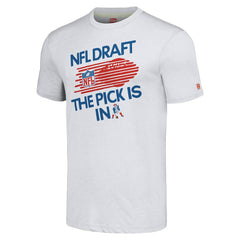 New England Patriots Homage Unisex 2024 Team Draft Tri-Blend T-Shirt - Heather Gray T-shirts