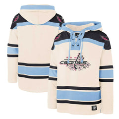 Washington Capitals '47 Cherry Blossom Lacer Pullover Hoodie - Cream | US 201271812