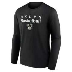 Brooklyn Nets Pick & Roll Coverage Long Sleeve T-Shirt Black