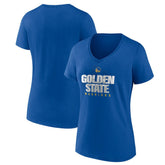 Golden State Warriors Pick & Roll Coverage V-Neck T-Shirt Royal outlet