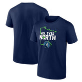 Minnesota Timberwolves Pick & Roll Coverage T-Shirt Navy outlet