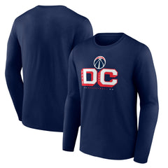 Washington Wizards Pick & Roll Coverage Long Sleeve T-Shirt Navy