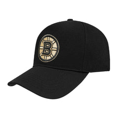 Boston Bruins Pro Standard Metallic Logo Pinch Front Adjustable Hat - Black | US 201274352