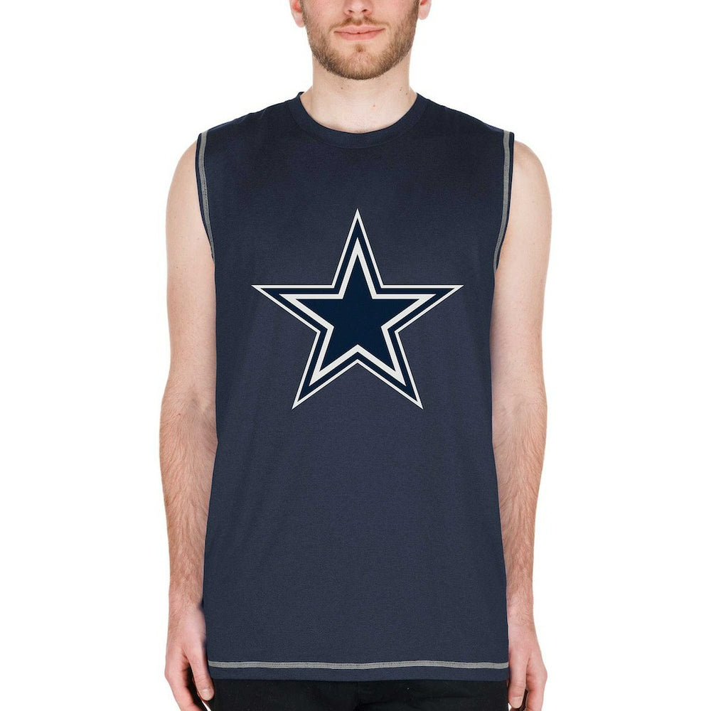 Dallas Cowboys New Era Muscle Tank Top - Navy Tops