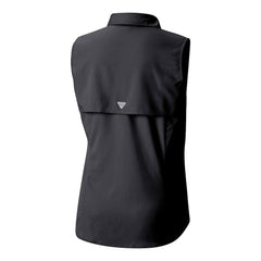 Pittsburgh Steelers Women's PFG Tamiami Omni-Shade Sleeveless Button-Up Shirt - Black
