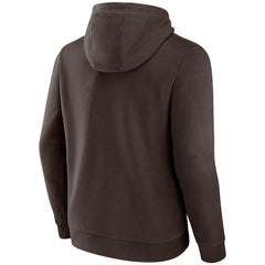 Cleveland Browns Primary Logo Pullover Hoodie - Brown Hoodies