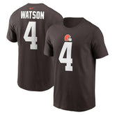 Deshaun Watson Cleveland Browns Player Name & Number T-Shirt - Brown T-shirts