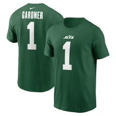 Sauce Gardner New York Jets Name & Number T-Shirt - Green T-shirts