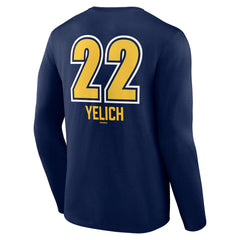 Christian Yelich Milwaukee Brewers Name & Number Fastball Long Sleeve T-Shirt - Navy T-shirts