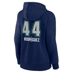 Julio Rodríguez Seattle Mariners Women's Name & Number Fastball Pullover Hoodie - Navy Hoodies