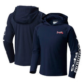 Atlanta Braves Columbia Youth Terminal Tackle Long Sleeve Hoodie T-Shirt - Navy Hoodies