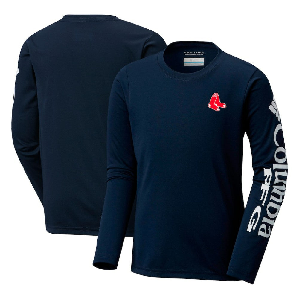 Boston Red Sox Columbia Youth Terminal Tackle Long Sleeve T-Shirt - Navy T-shirts