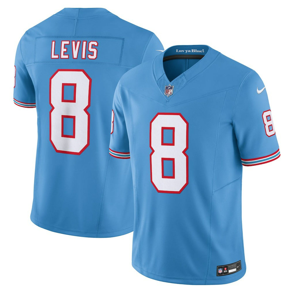 Will Levis Tennessee Titans Alternate Oilers Throwback Vapor F.U.S.E. Limited Jersey - Light Blue Jerseys