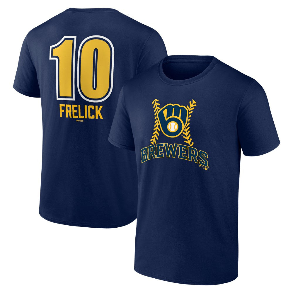 Sal Frelick Milwaukee Brewers Name & Number Fastball T-Shirt - Navy T-shirts