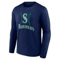 Cal Raleigh Seattle Mariners Name & Number Fastball Long Sleeve T-Shirt - Navy T-shirts